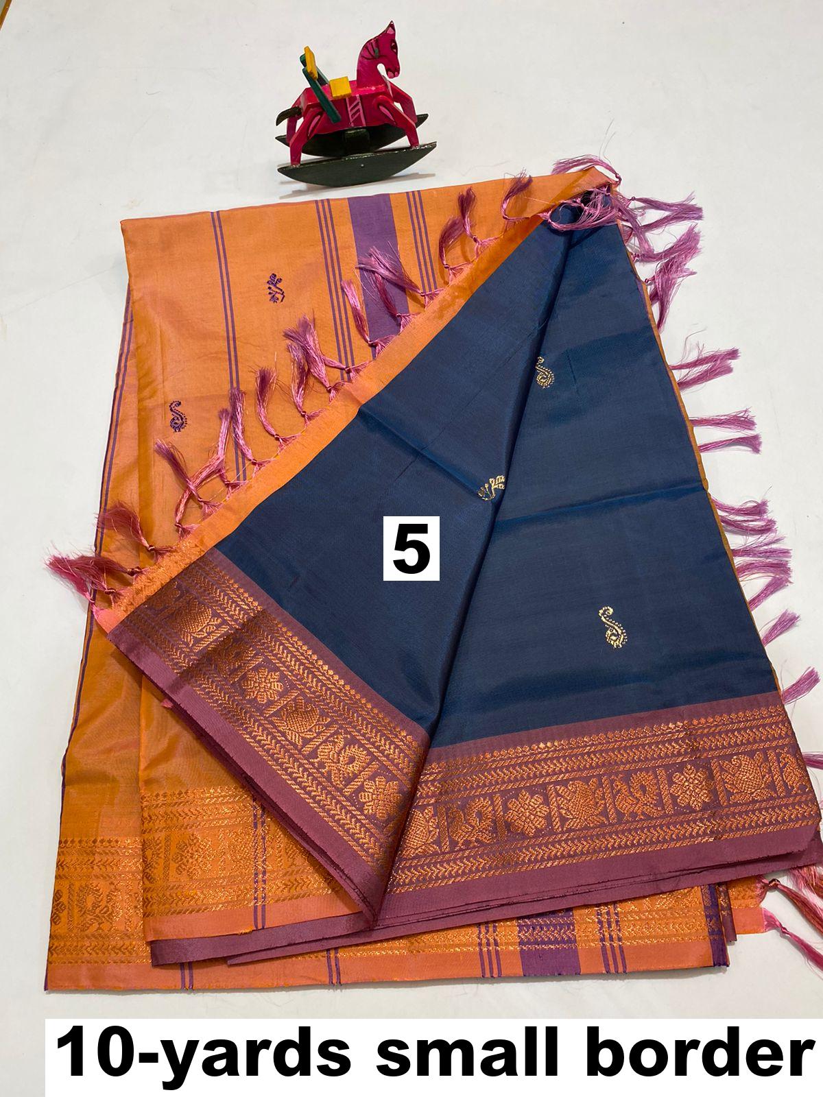Silk Embroidered 9 Yard Saree at Rs 1100 in Chennai | ID: 9227095791