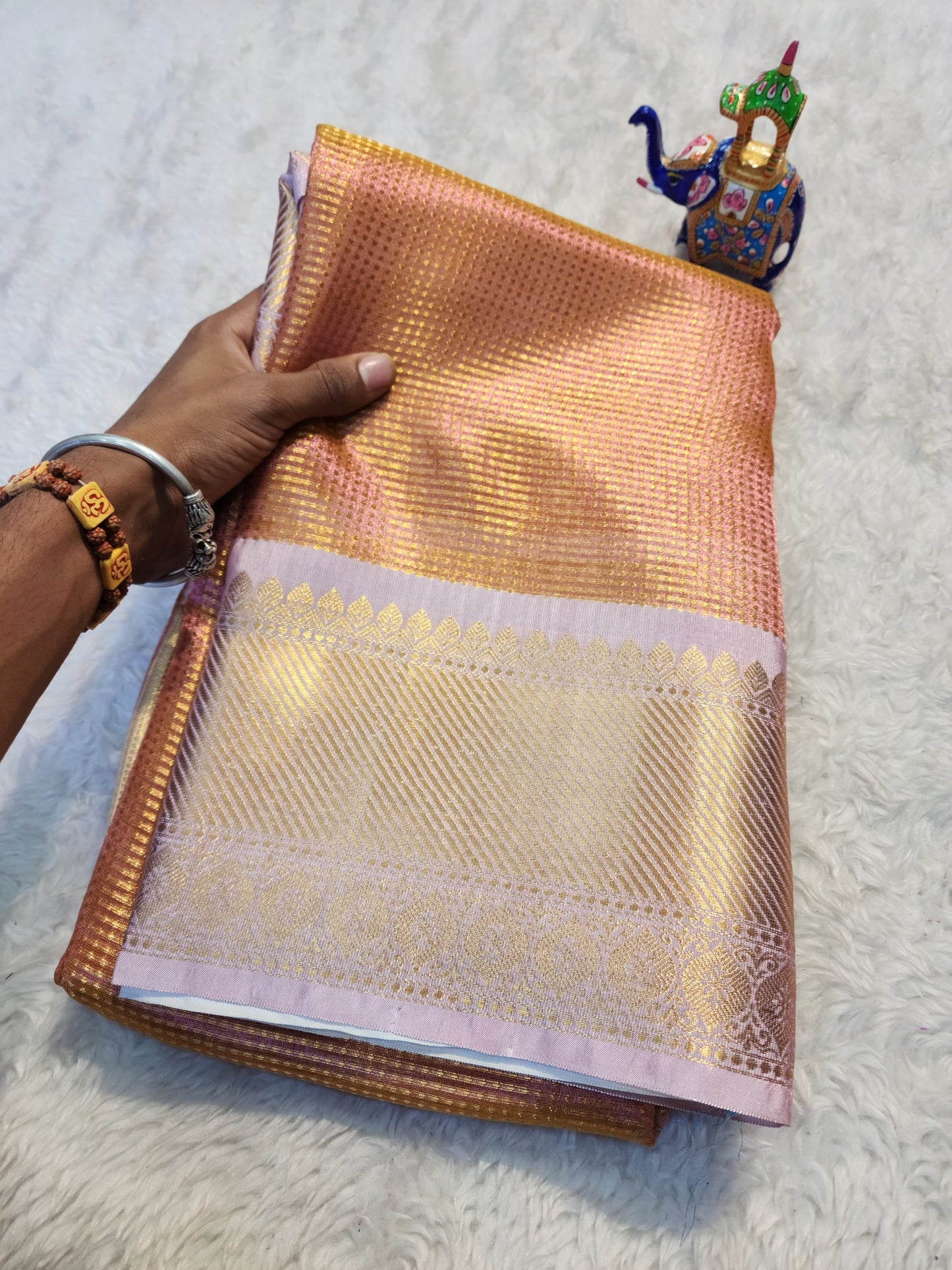 Soft Tissue Silk Saree With Zari Work