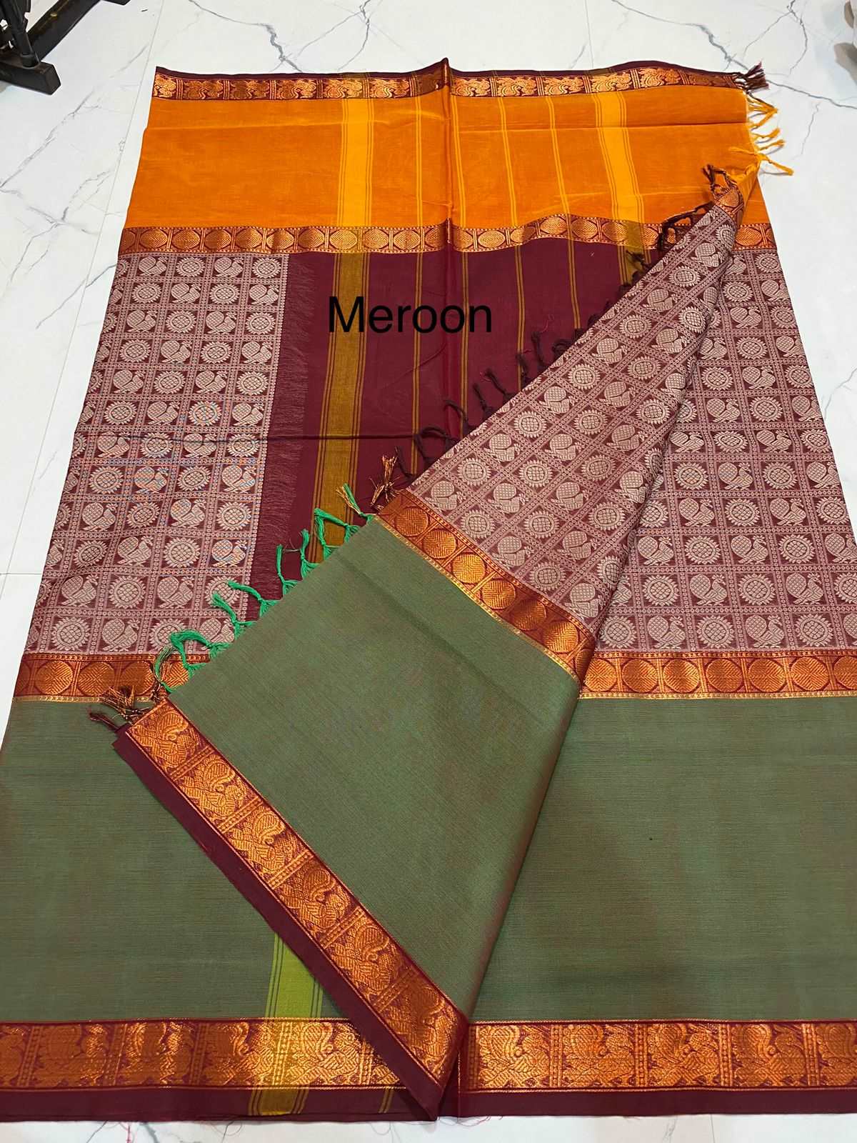 1000 butta kanchi cotton saree