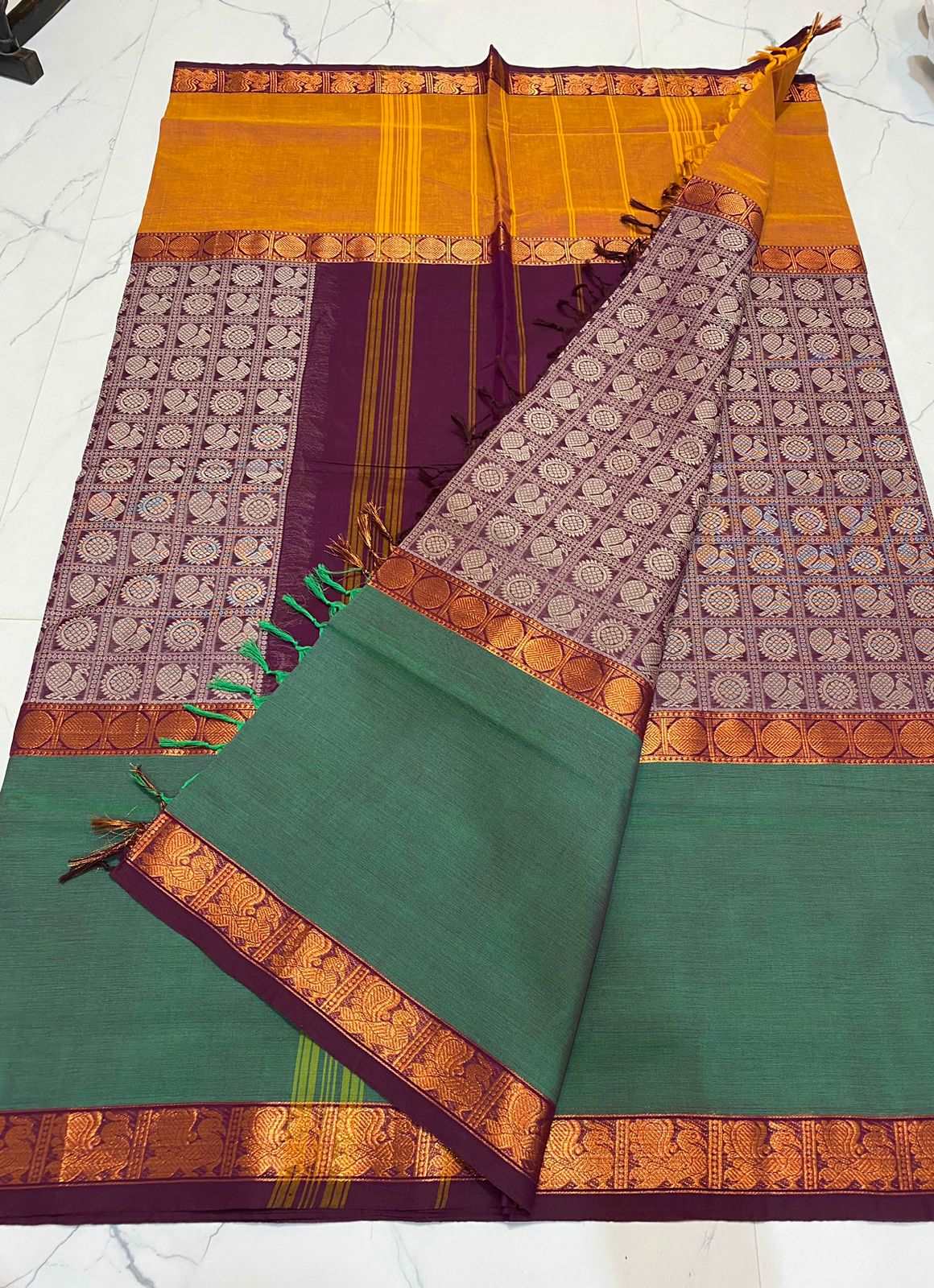 1000 butta kanchi cotton saree