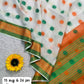 Cotton style tricolor saree