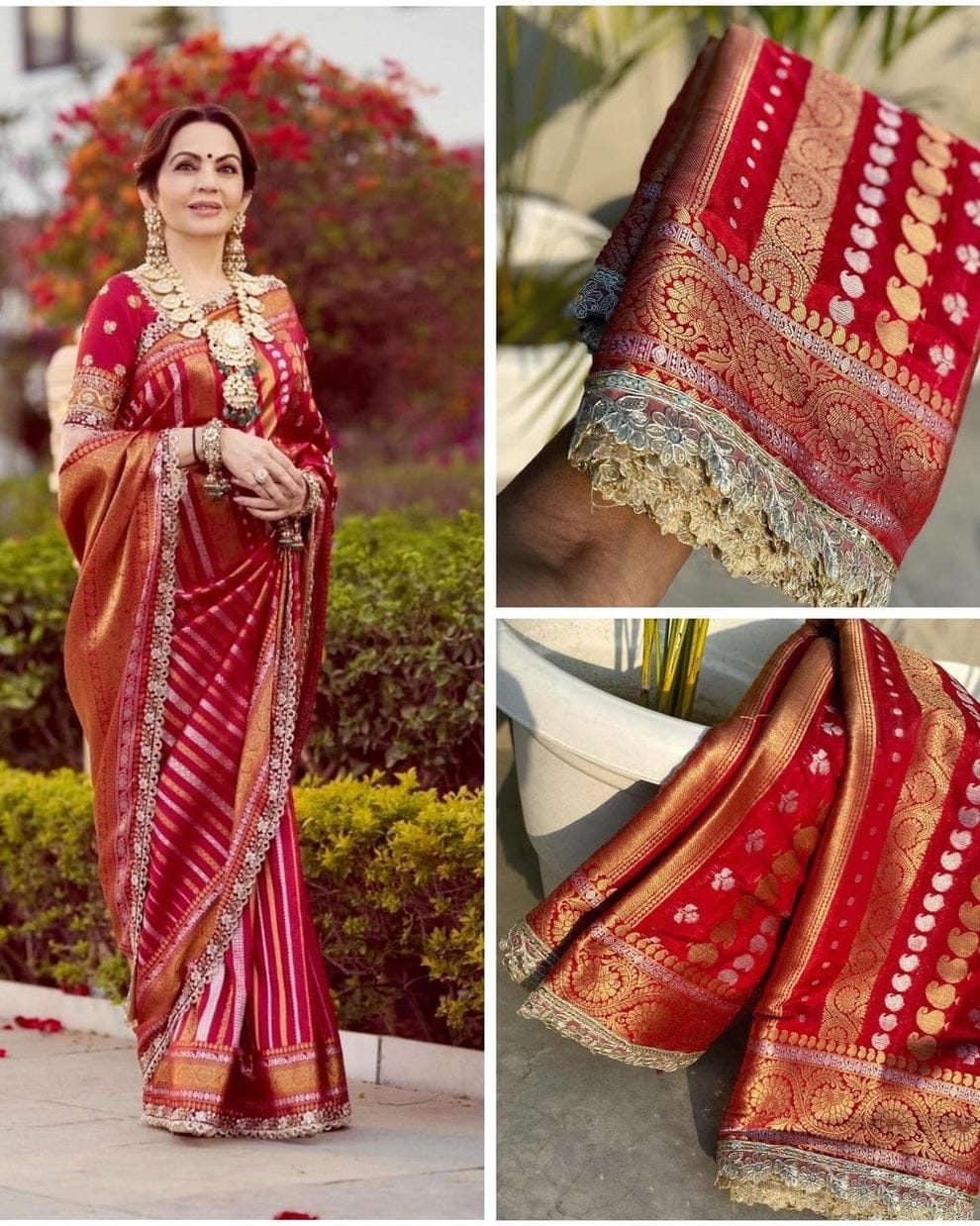 Manish malhotra inspired soft premium semi viscose silk saree