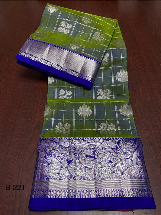 Pure Venkatagiri Handwoven Silk Saree