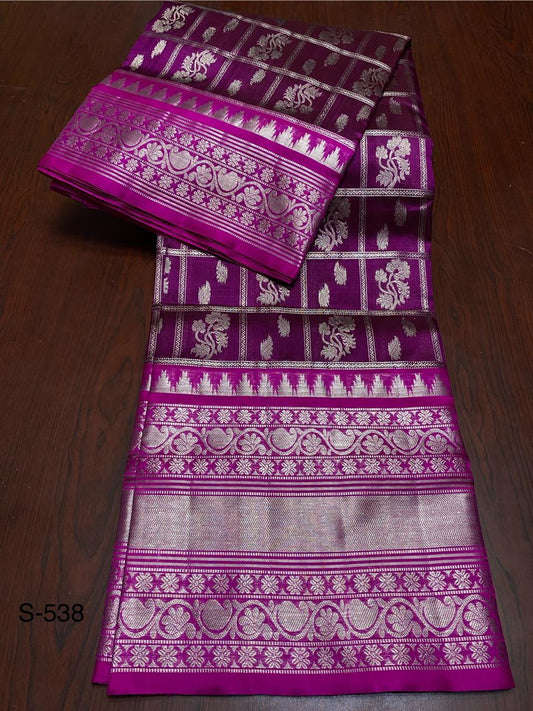 Exclusive Venkatagiri Pattu Saree – Pure Handloom Silk Tradition