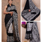 Ajrakh printed saree