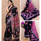 Ajrakh printed saree