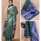 Ajrakh printed saree