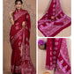 Ajrakh printed saree