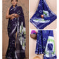 Ajrakh prints kolkata linen cotton saree