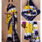 Ajrakh prints kolkata linen cotton saree