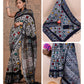 Ajrakh prints kolkata linen cotton saree