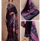 Ajrakh prints kolkata linen cotton saree