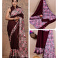 Ajrakh printed saree