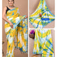 Ajrakh prints kolkata linen cotton saree