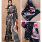 Ajrakh printed saree