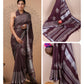 Ajrakh and Light Weight Linen Cotton Saree