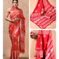 Ajrakh and Light Weight Linen Cotton Saree