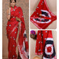 Ajrakh and Light Weight Linen Cotton Saree