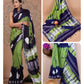 Ajrakh and Light Weight Linen Cotton Saree