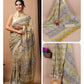 Ajrakh and Light Weight Linen Cotton Saree