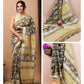 Ajrakh and Light Weight Linen Cotton Saree