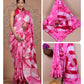 Ajrakh printed saree