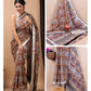 Ajrakh and Light Weight Linen Cotton Saree