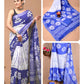 Ajrakh and Light Weight Linen Cotton Saree