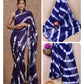 Ajrakh printed saree