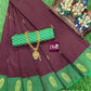 Arani pattu silky soft contrast border saree