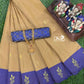 Arani pattu silky soft contrast border saree