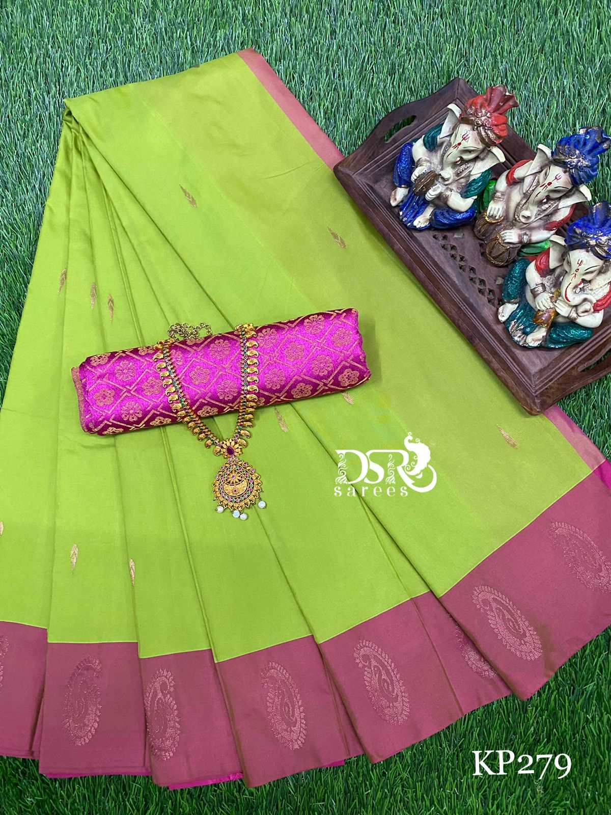 Arani pattu silky soft contrast border saree