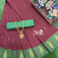 Arani pattu silky soft contrast border saree