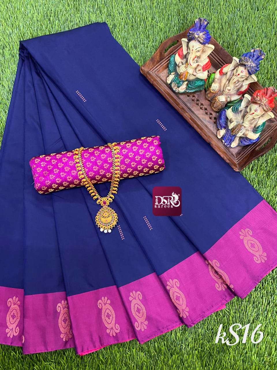 Arani pattu silky soft contrast border saree