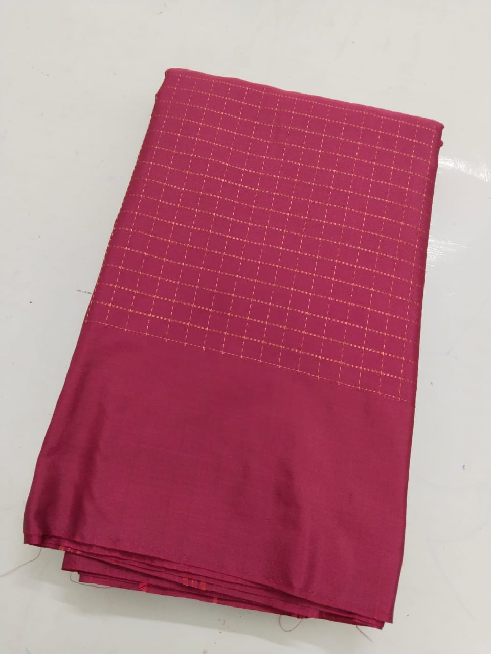 Arani pattu soft silky checked saree