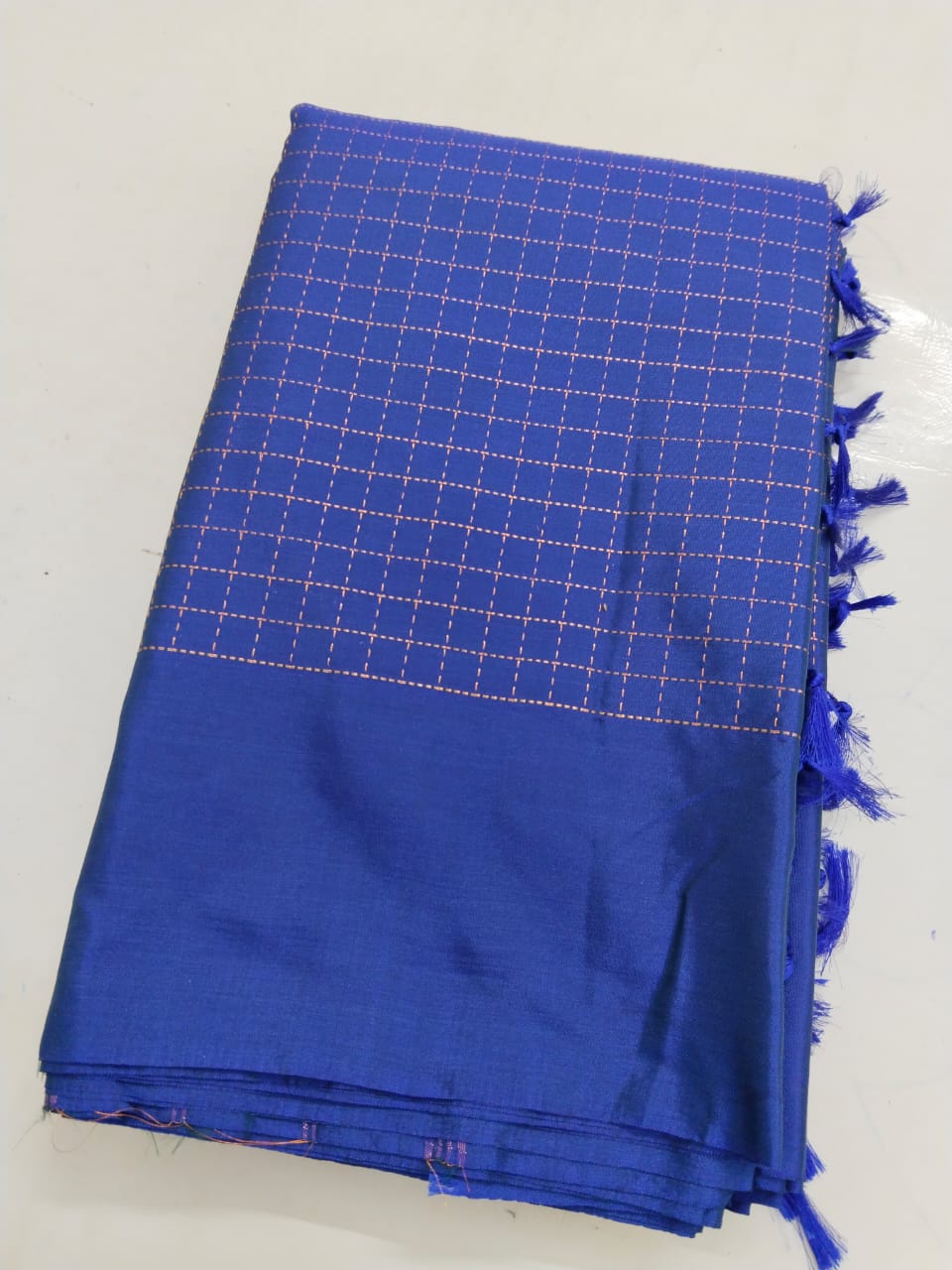 Arani pattu soft silky checked saree