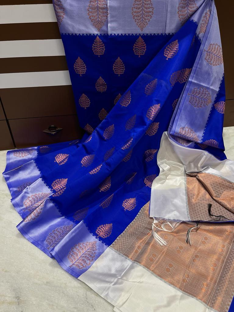 Banarasi Alfa Butta Soft Silk Saree