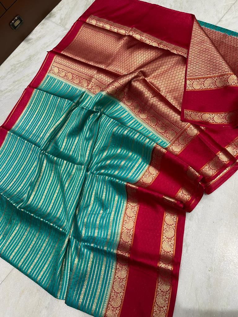 Banarasi Dyable Soft Silk Saree