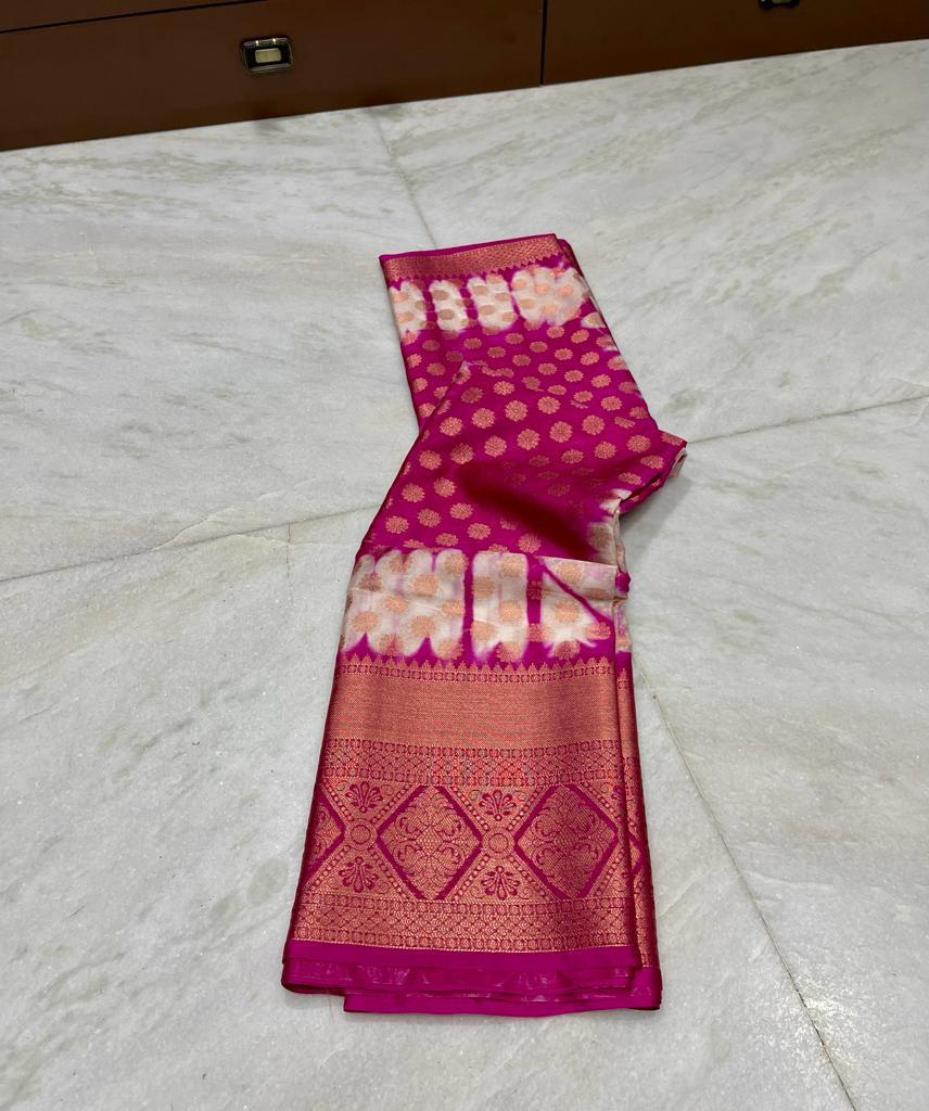 Banarasi Dyable Warm Soft Saree