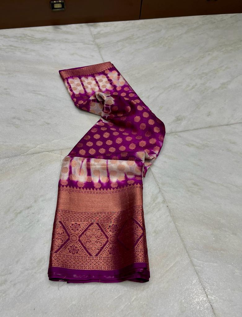 Banarasi Dyable Warm Soft Saree