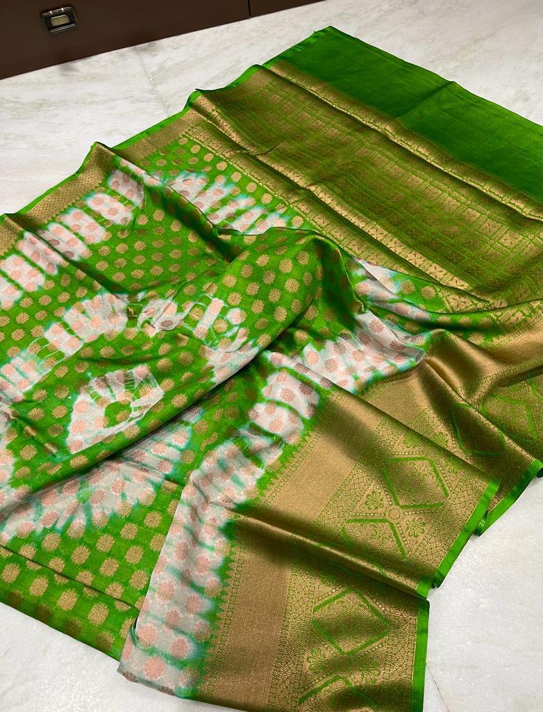 Banarasi Dyable Warm Soft Saree