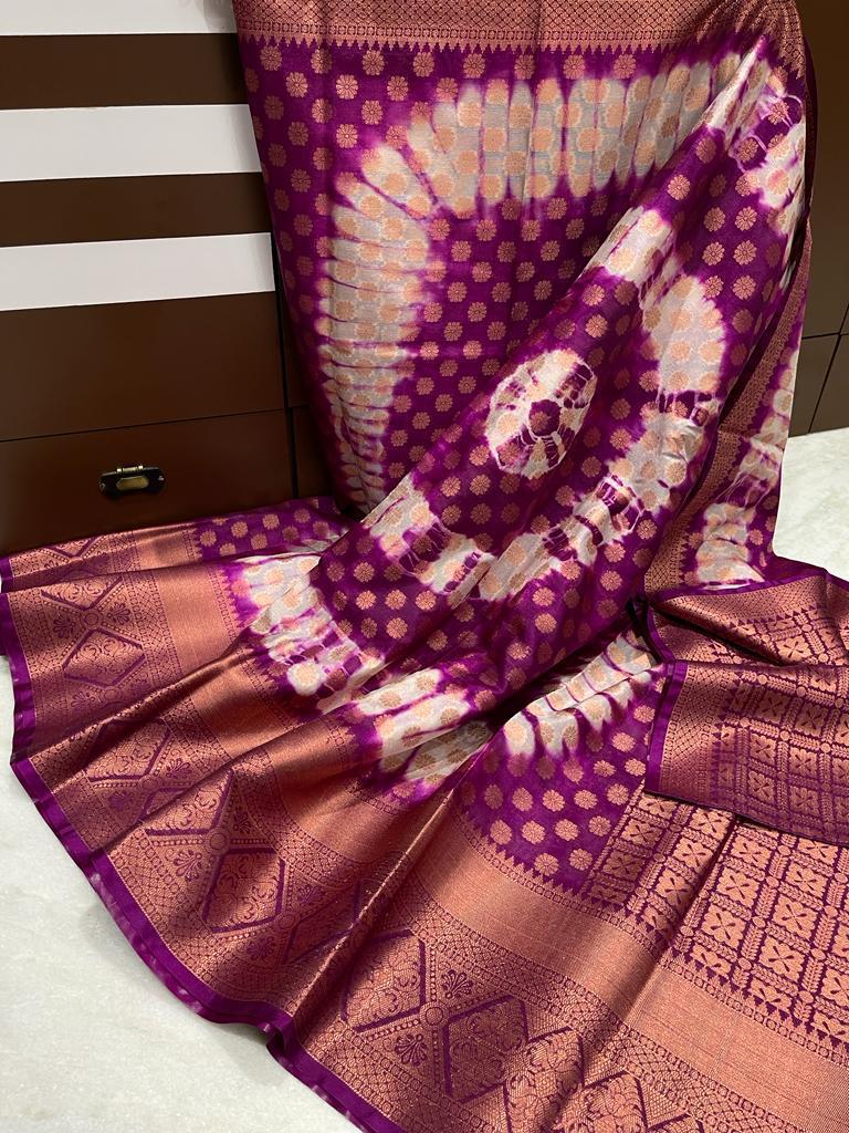 Banarasi Dyable Warm Soft Saree