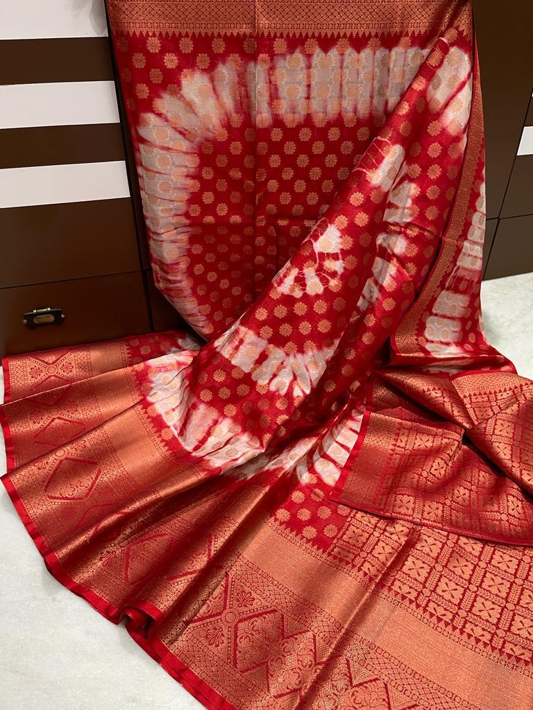 Banarasi Dyable Warm Soft Saree