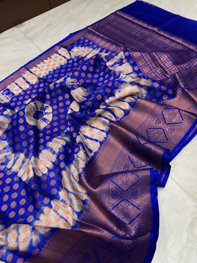 Banarasi Dyable Warm Soft Saree