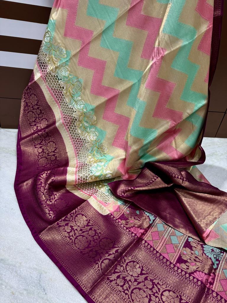 Banarasi Dyable Warm Soft Saree