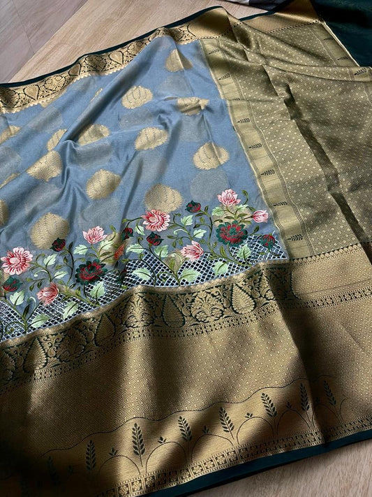 Banarasi Dyable Warm Soft Silk saree