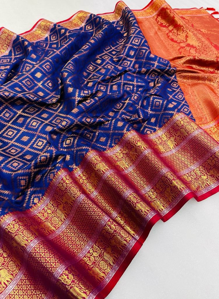 Kanjivaram Silk Sarees ( कांजीवरम साड़ी ) Kanchipuram Pattu Sarees Online –  BharatSthali