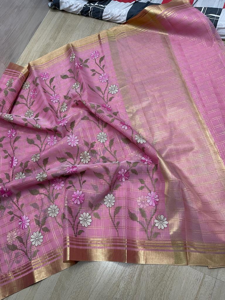 Banarasi Kora Organza Soft Saree