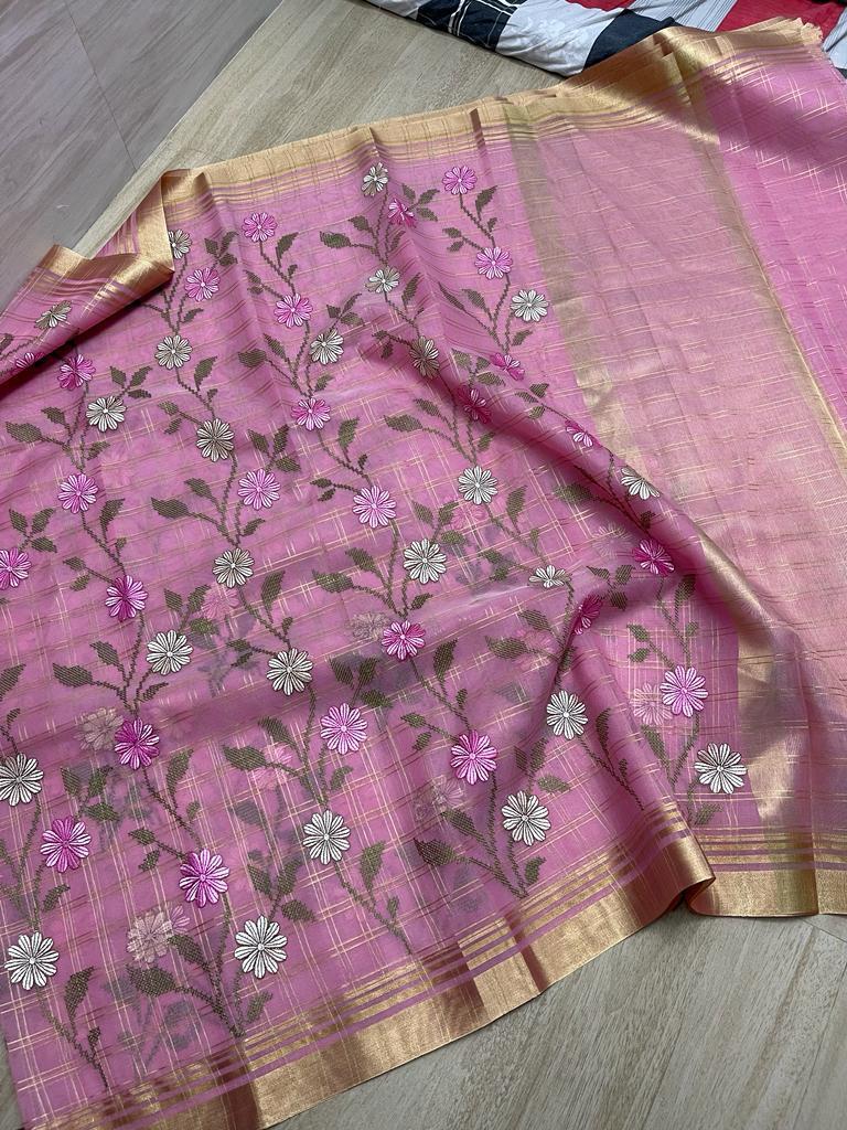 Banarasi Kora Organza Soft Saree