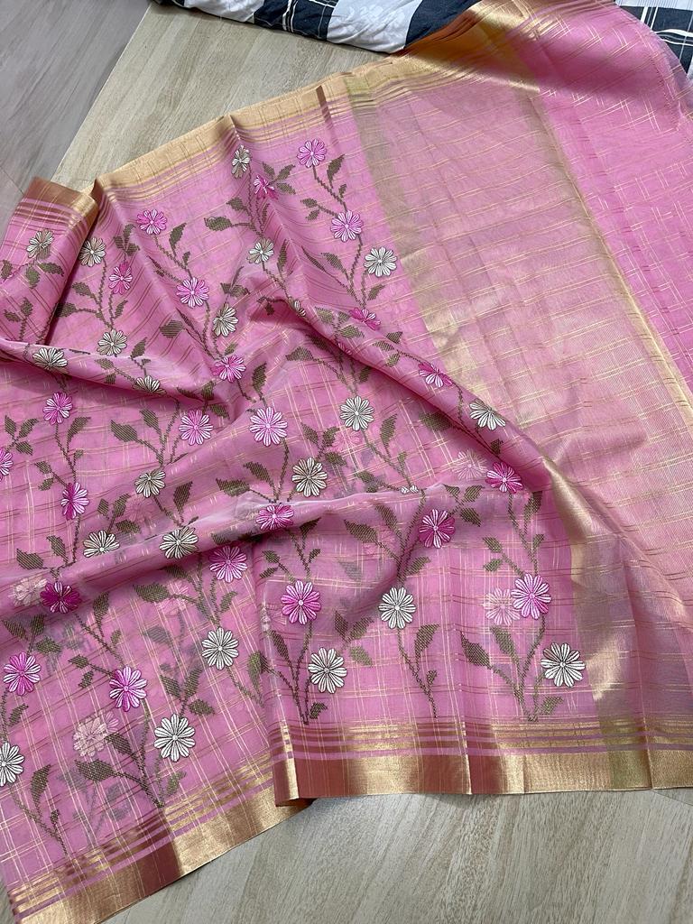 Banarasi Kora Organza Soft Saree